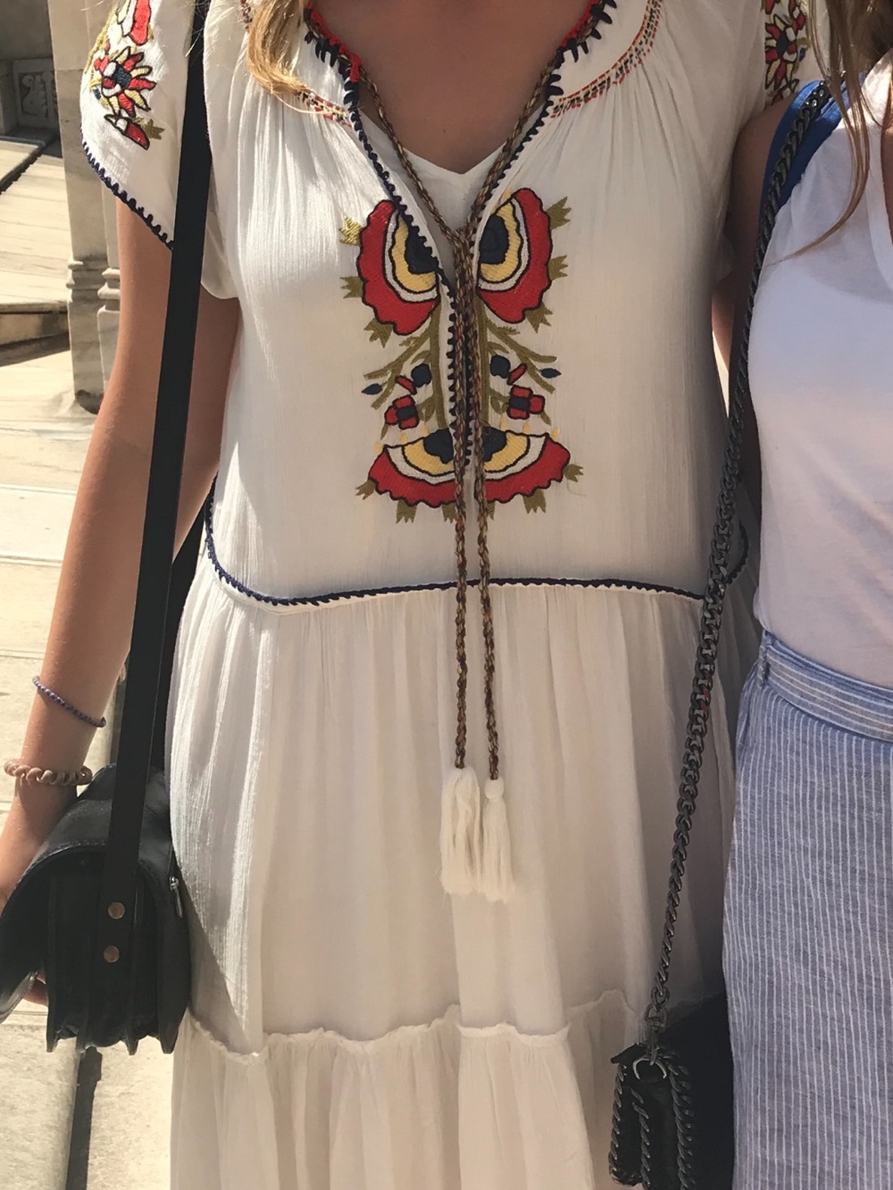 Women’s Embroidered Free People Tunic midi dress